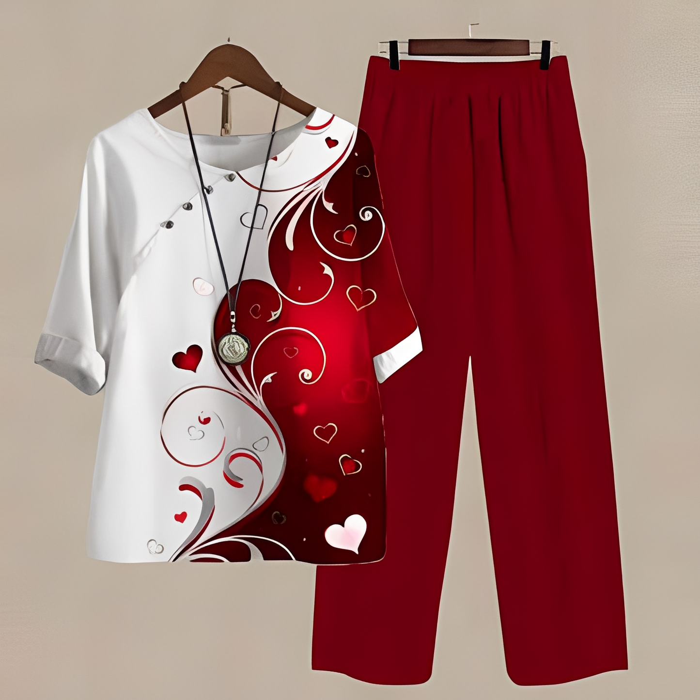 Hyazinthe - Elegante Damen-Hemden und -Hosen Set