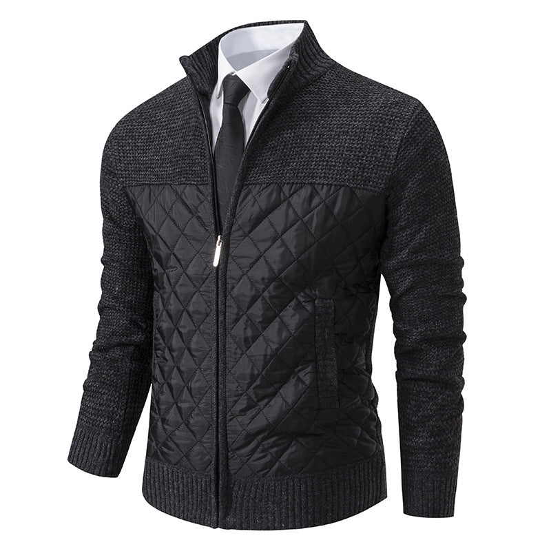 Denton - Elegante und warme Herren-Jacke aus Jacquard-Twill