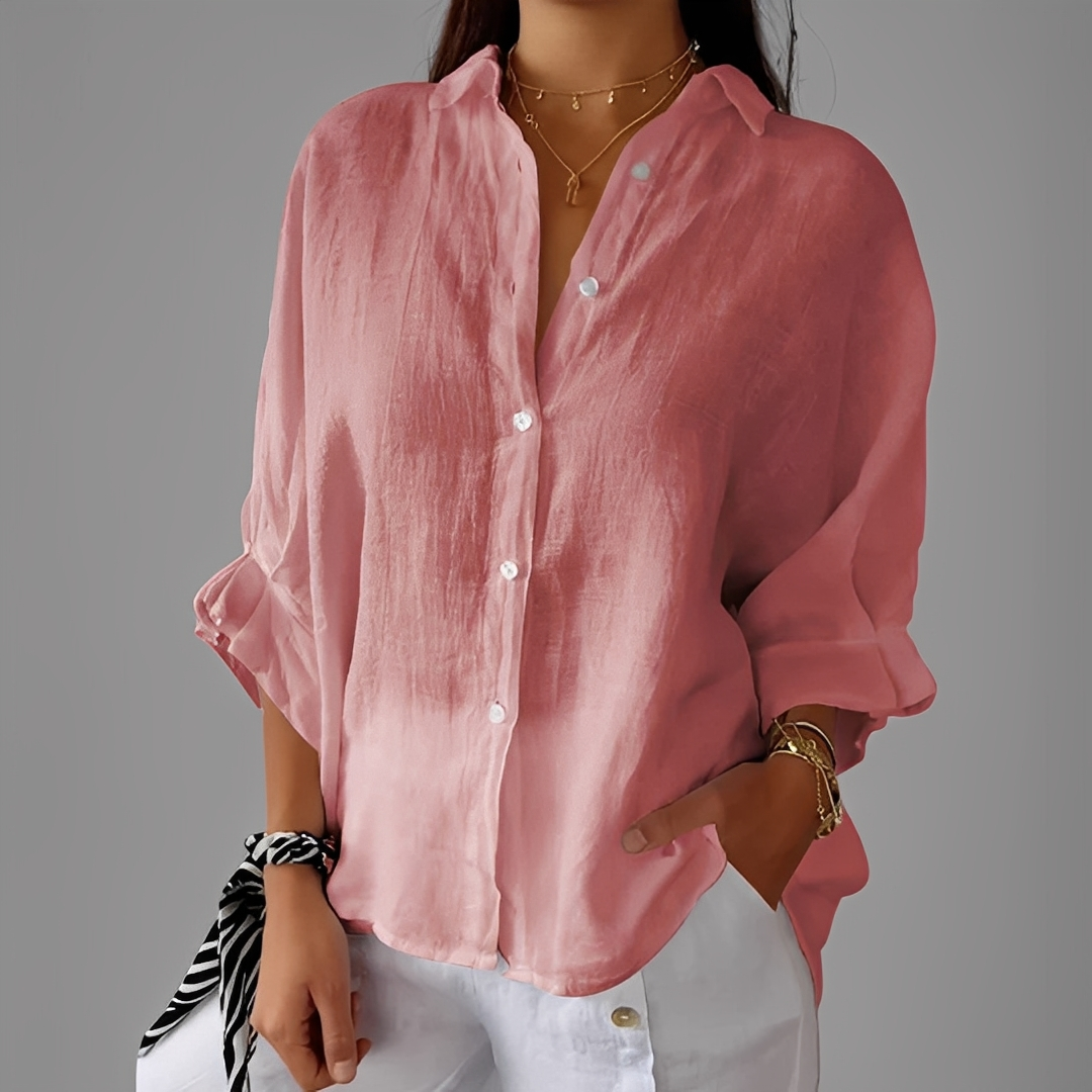 Antoinete - Elegante Damenbluse mit langen Ärmeln