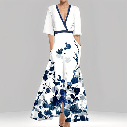 Geneviève - Elegantes Frauenblumenkleid