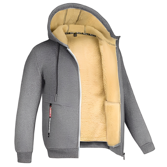 Raphael - Herren-Kapuzenjacke mit kuscheligem Fleece-Innenfutter