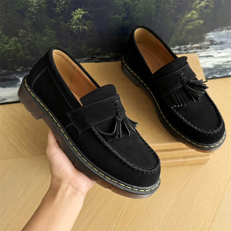 Milton - Moderne Herren-Wildleder-Slipper mit Quasten
