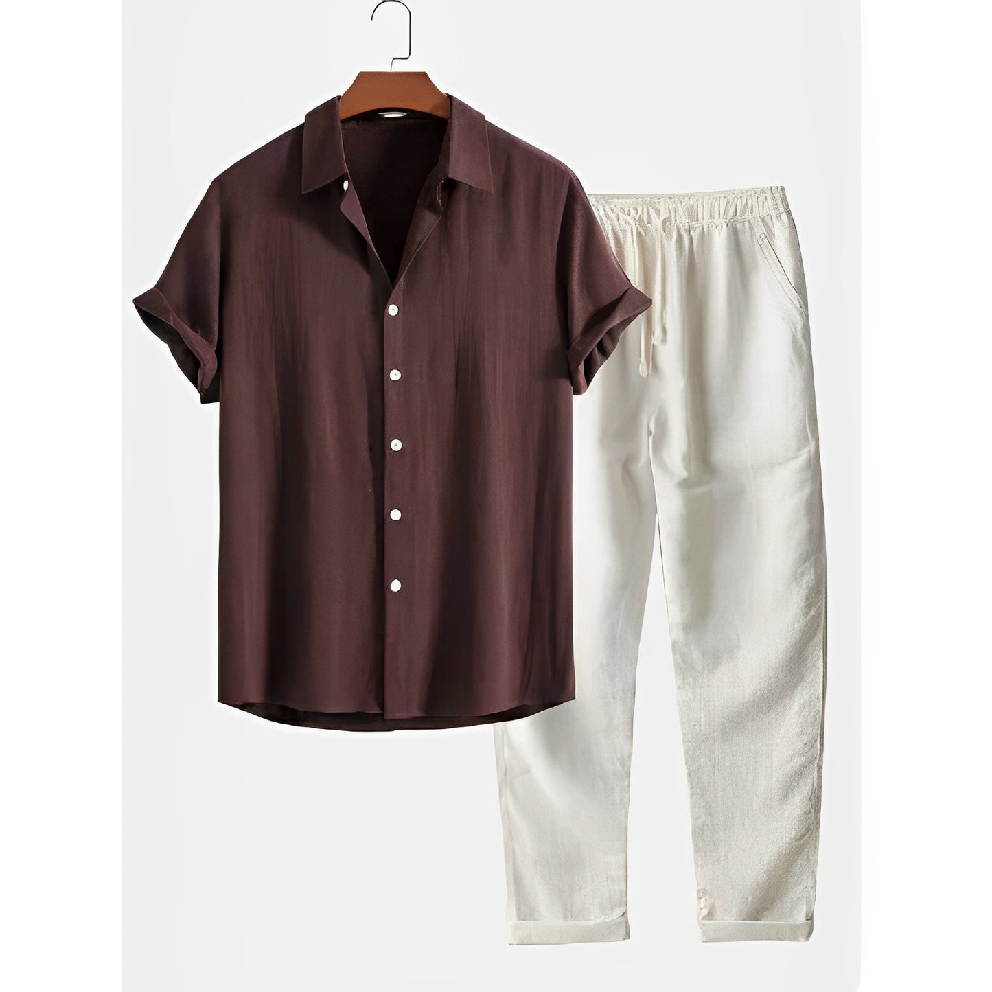 Phillip - Loose Summer Outfit Made of Flax for Men