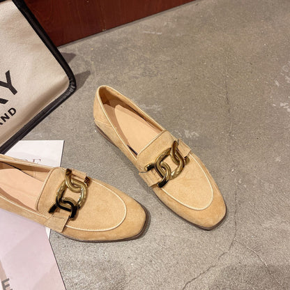 Alice - Klassische, auffällige Wildleder-Loafer für Damen