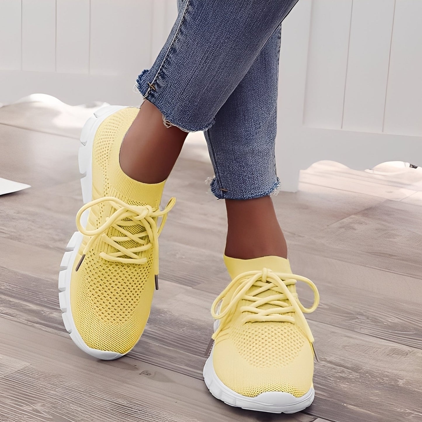 Caroline - Komfortable Damen-Schuhe aus geflochtenem Netz
