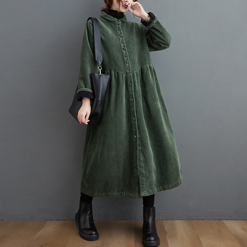 Amelia - Warmer Cordmantel mit lockerer Passform für Damen