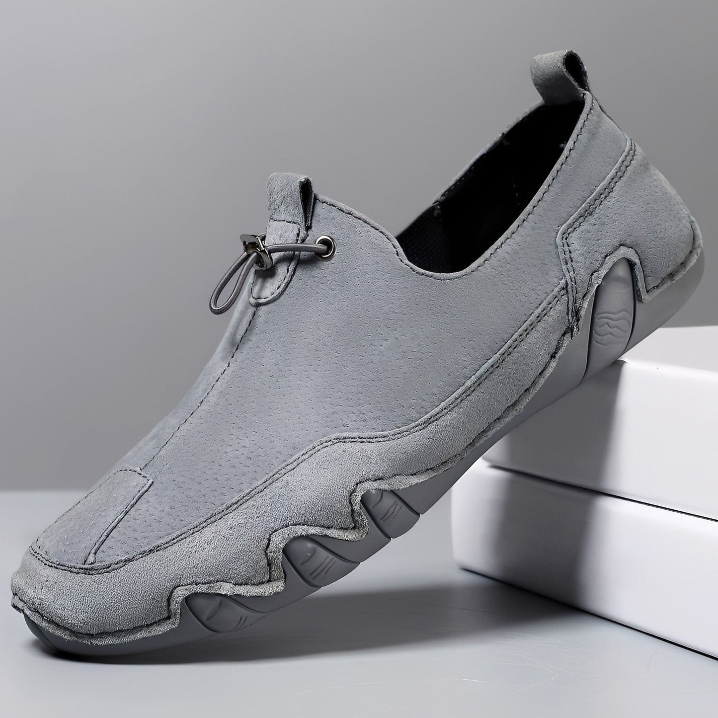 Everard - Elegante, lockere Leder-Slipper für Männer