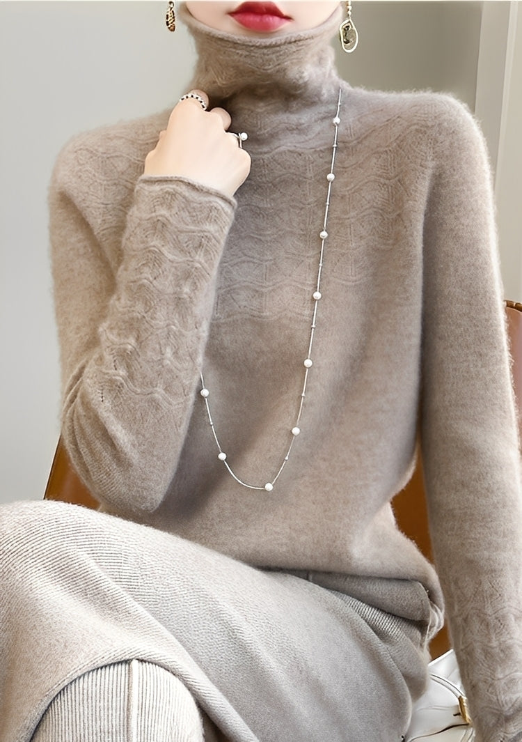 Michaela - Eleganter, weicher Damen-Rollkragenpullover