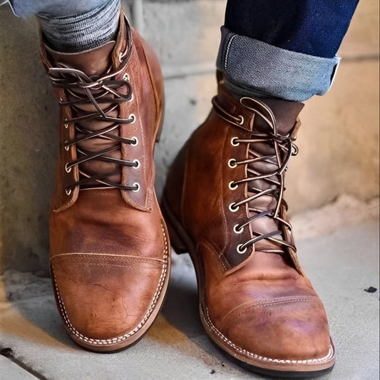 Kevin - Retro-Lederstiefel für Herren