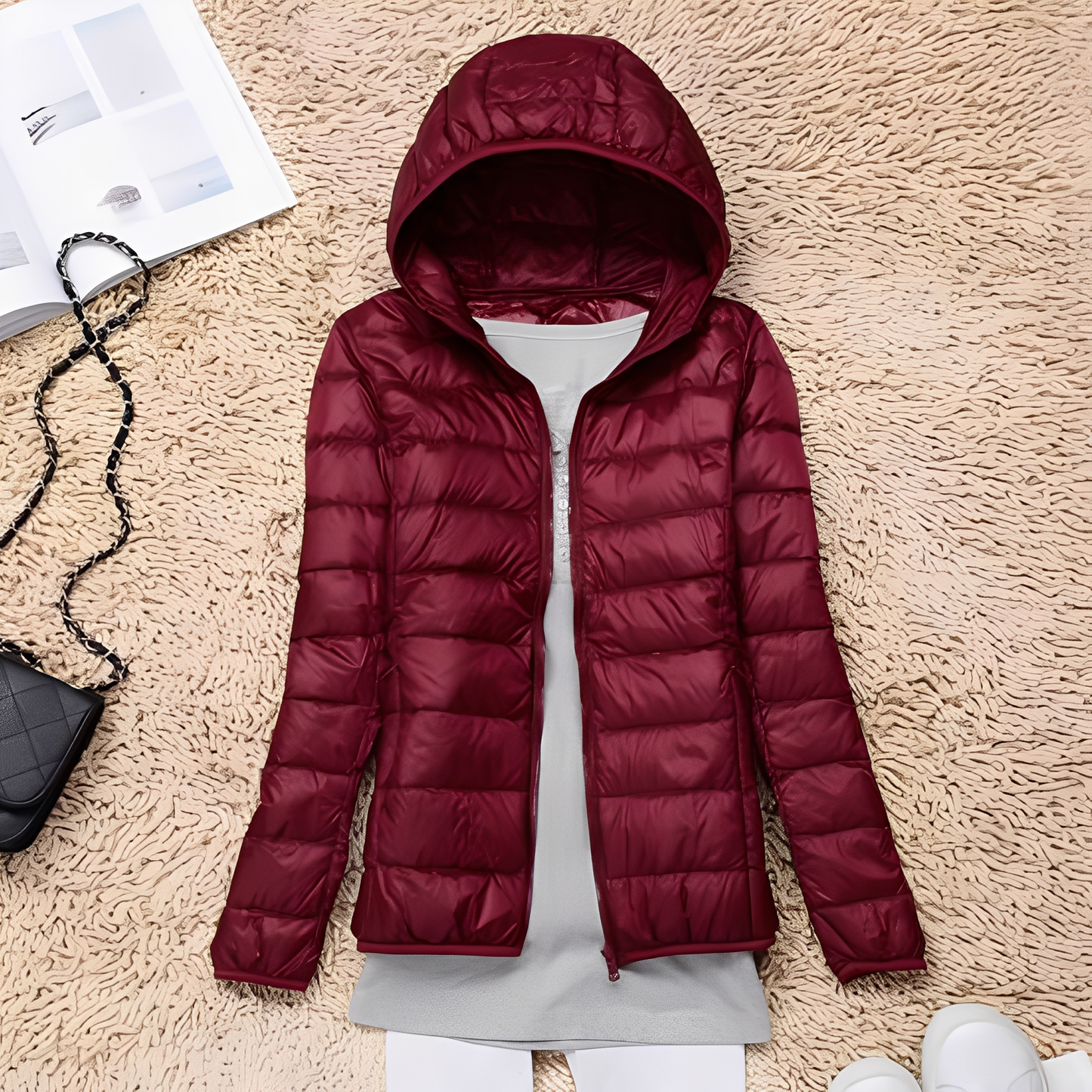 Lyndsay - Bequeme, eng geschnittene Damen-Daunenjacke