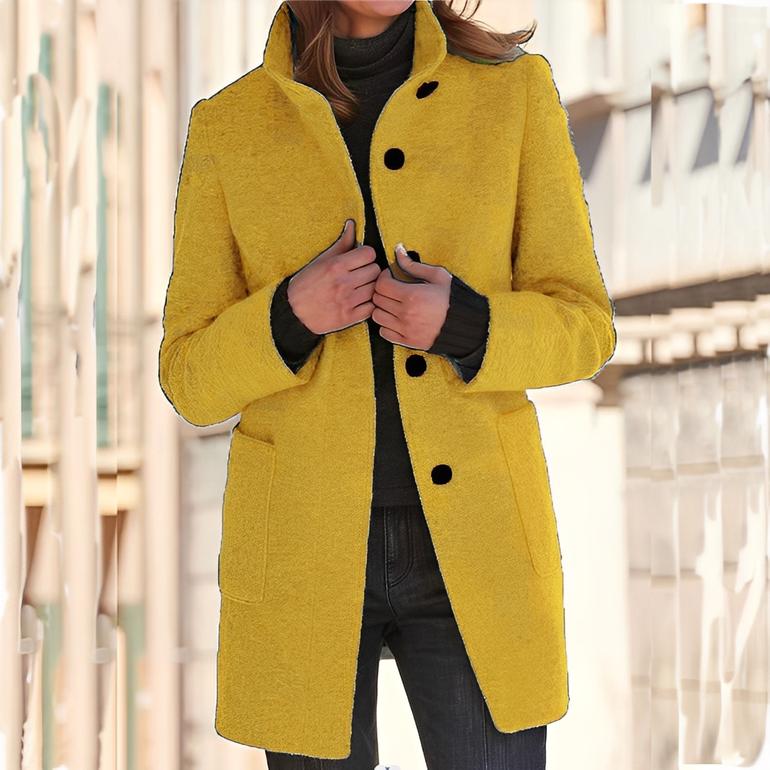 Tatienne - Langer, moderner Wintermantel für Frauen