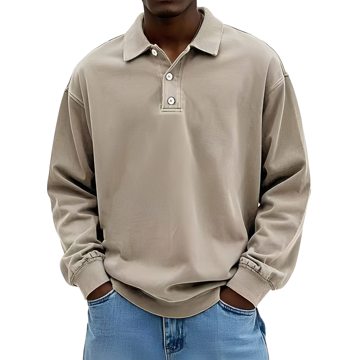 Chris - Klassisches, dickes Herren-Langarmshirt