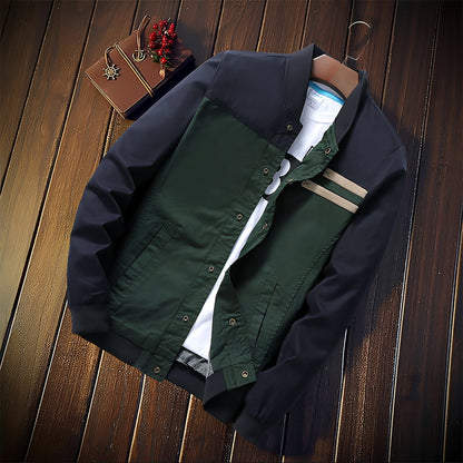 Jenson - Moderne Herren-Bomberjacke mit Streifen