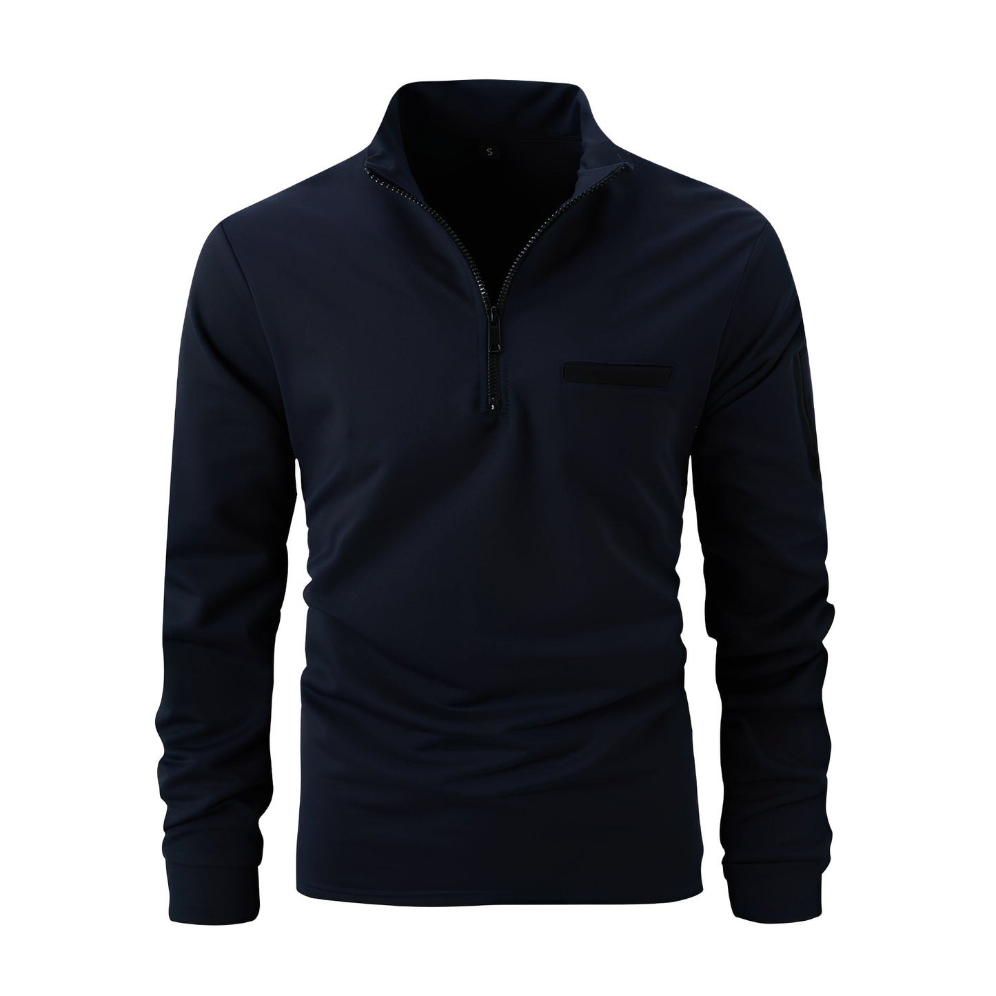 Lucian - Herren-Shirt mit Reißverschluss und Tasche für den täglichen Gebrauch