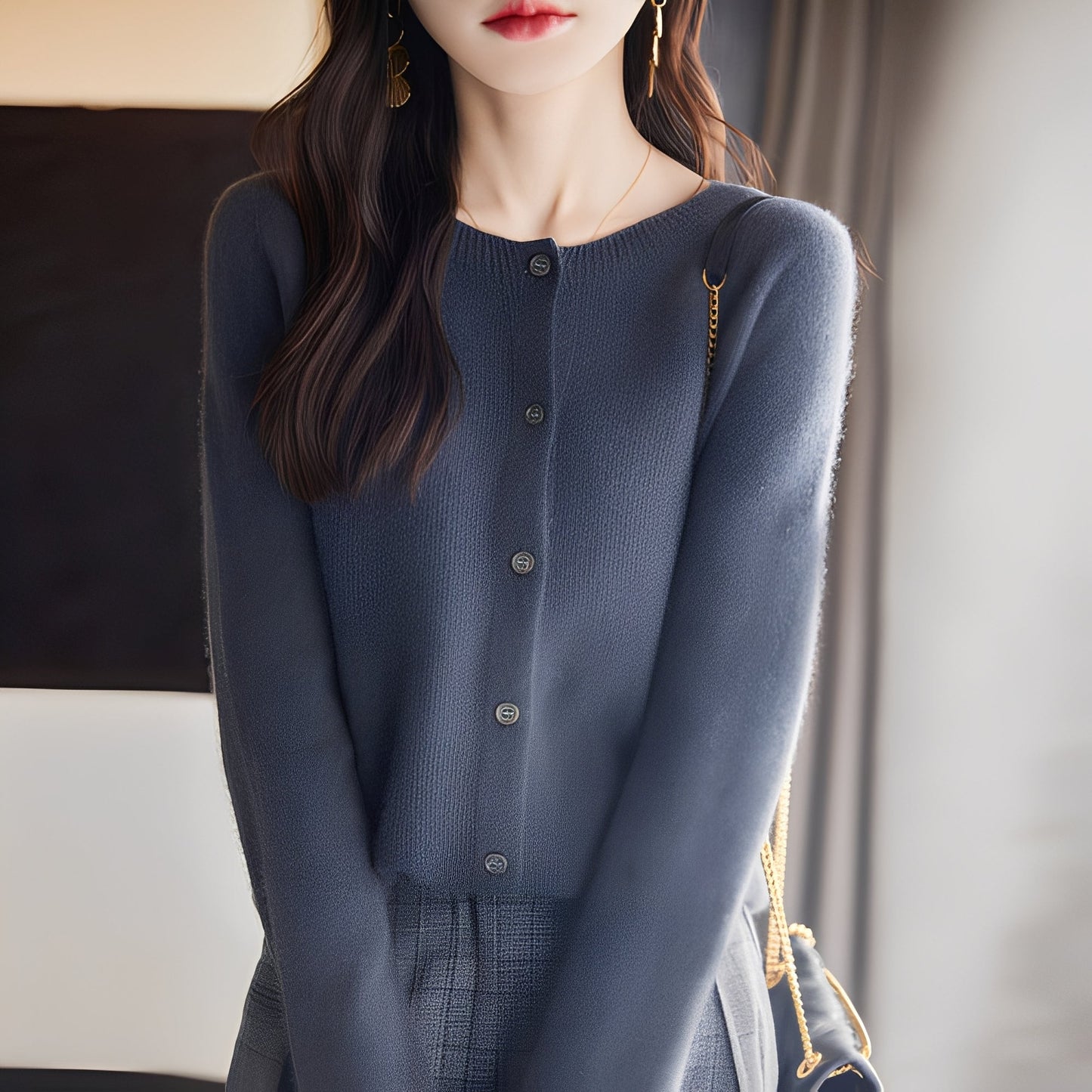 Haydée - Modischer Damen-Cardigan mit Knöpfen