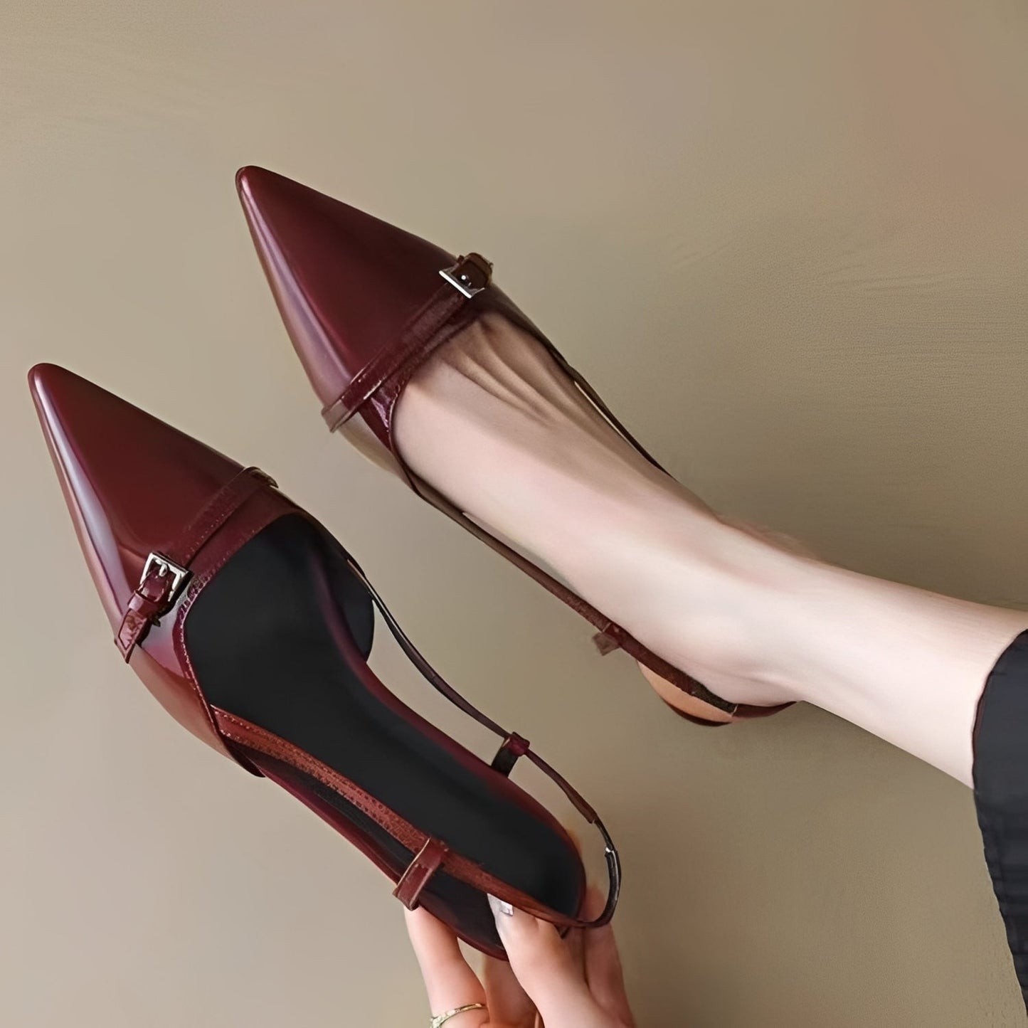 Alice - Klassische Pumps mit modernem hohlen Absatz für Damen