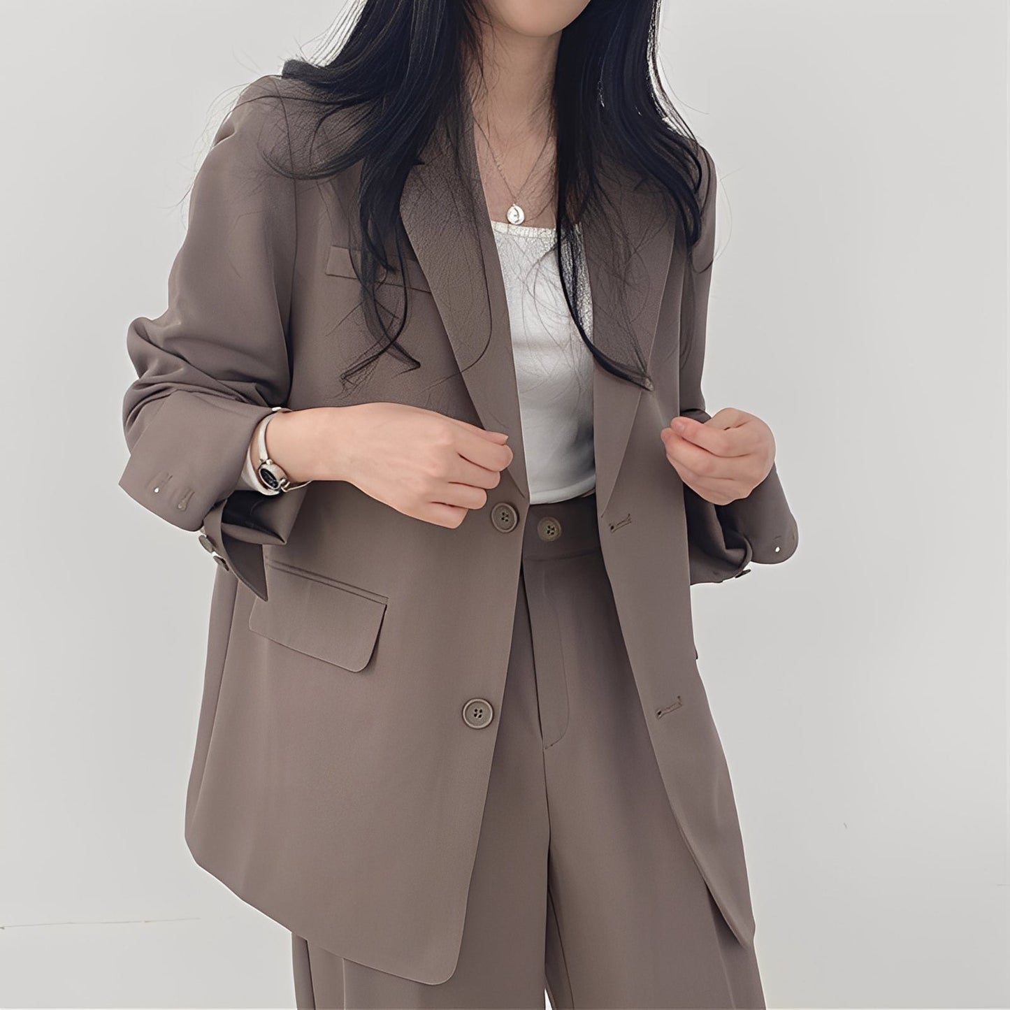 Alethea - Schickes Set mit lockerer Jacke und Hose für Damen