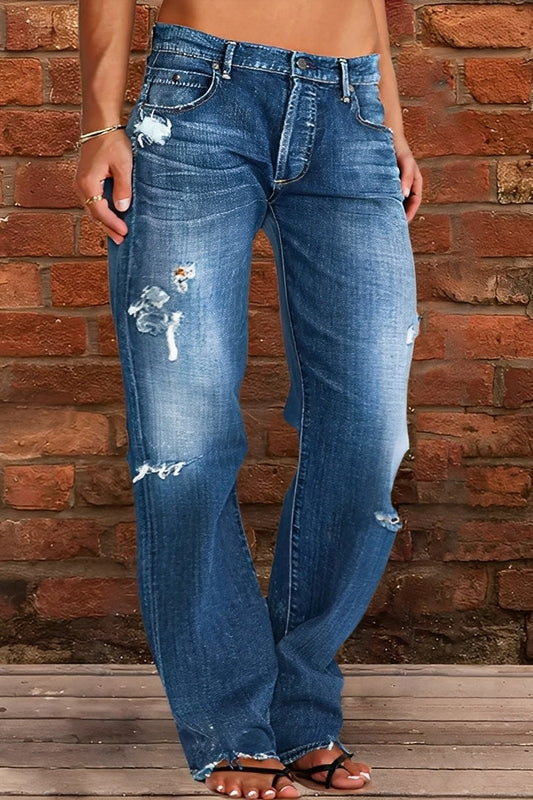 Demetria - Klassische Jeans für Damen mit niedrigem Bund