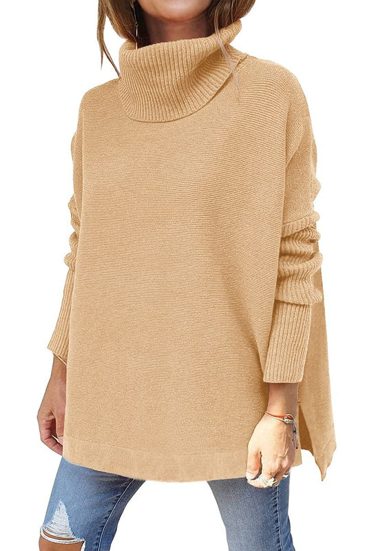 Macey - Damen-Wollpullover mit hohem Kragen für extra Wärme