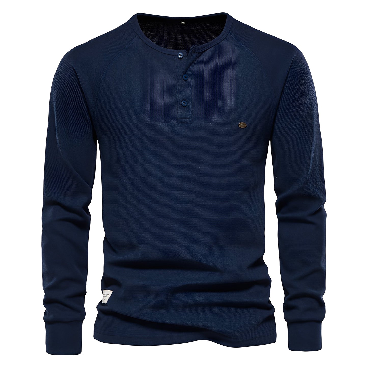 Joachim - Herrenhemd mit langen Ärmeln aus Waffelstoff