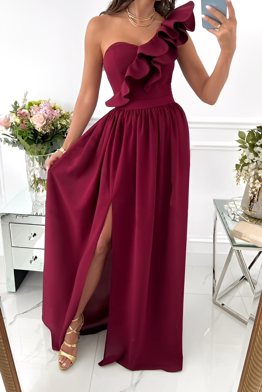 Tahlia - Schickes Damenkleid mit Rüschen, ohne Träger