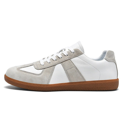 Irene - Elegante Damen-Sneakers aus Leder und Canvas