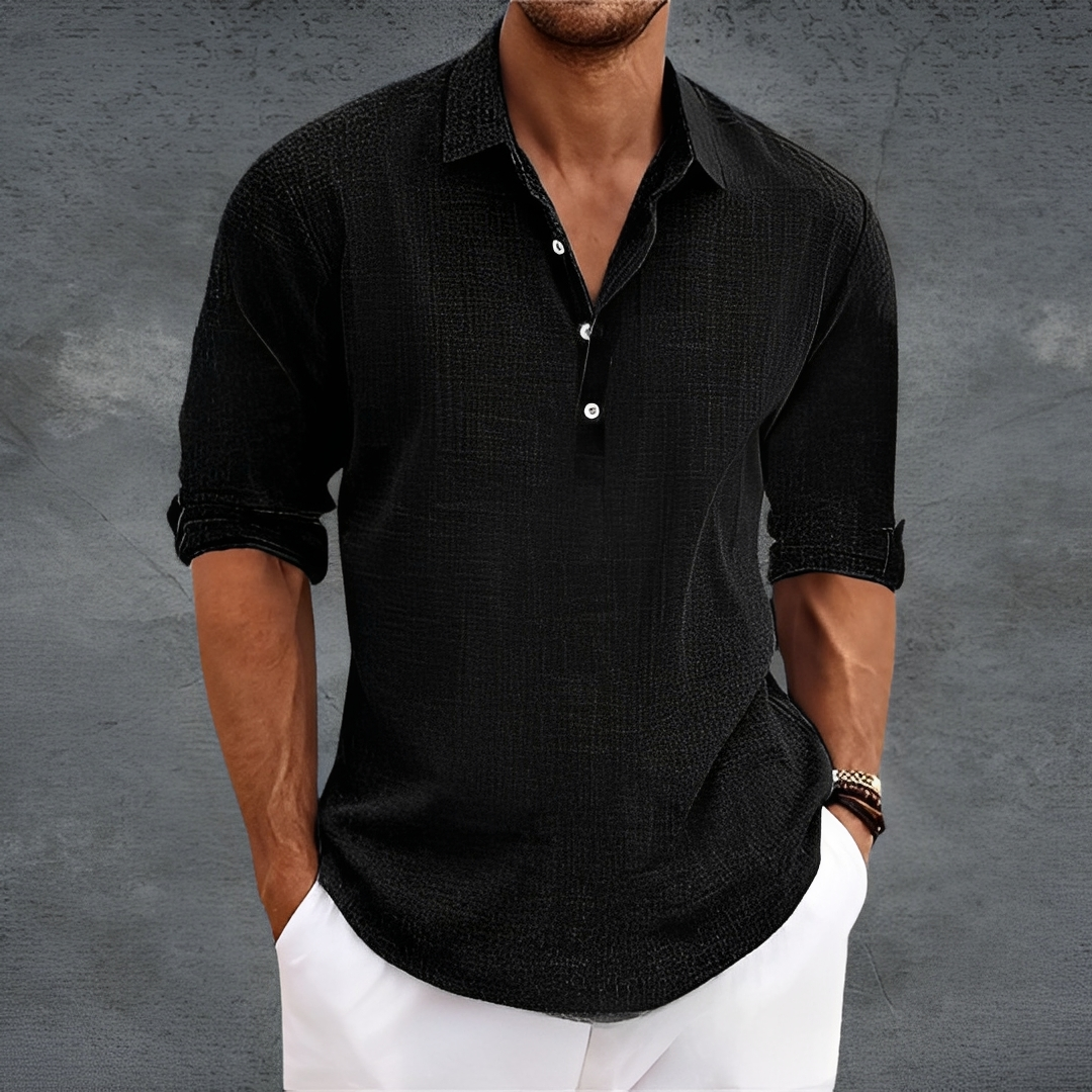 Nathanaël - Klassisches Herren-Langarmhemd