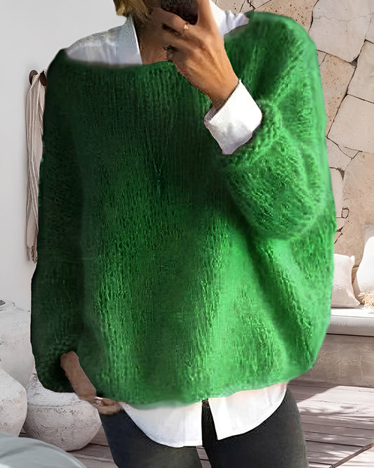 Sarah – Farbiger Rundhals-Pullover