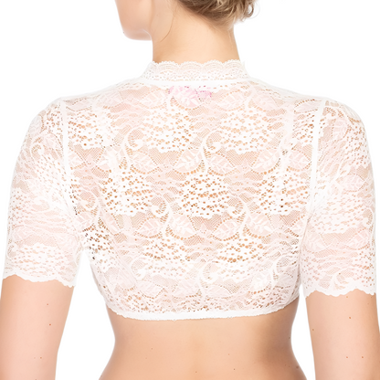 Daniella - Klassische Oktoberfest-Bluse mit Spitze für Damen