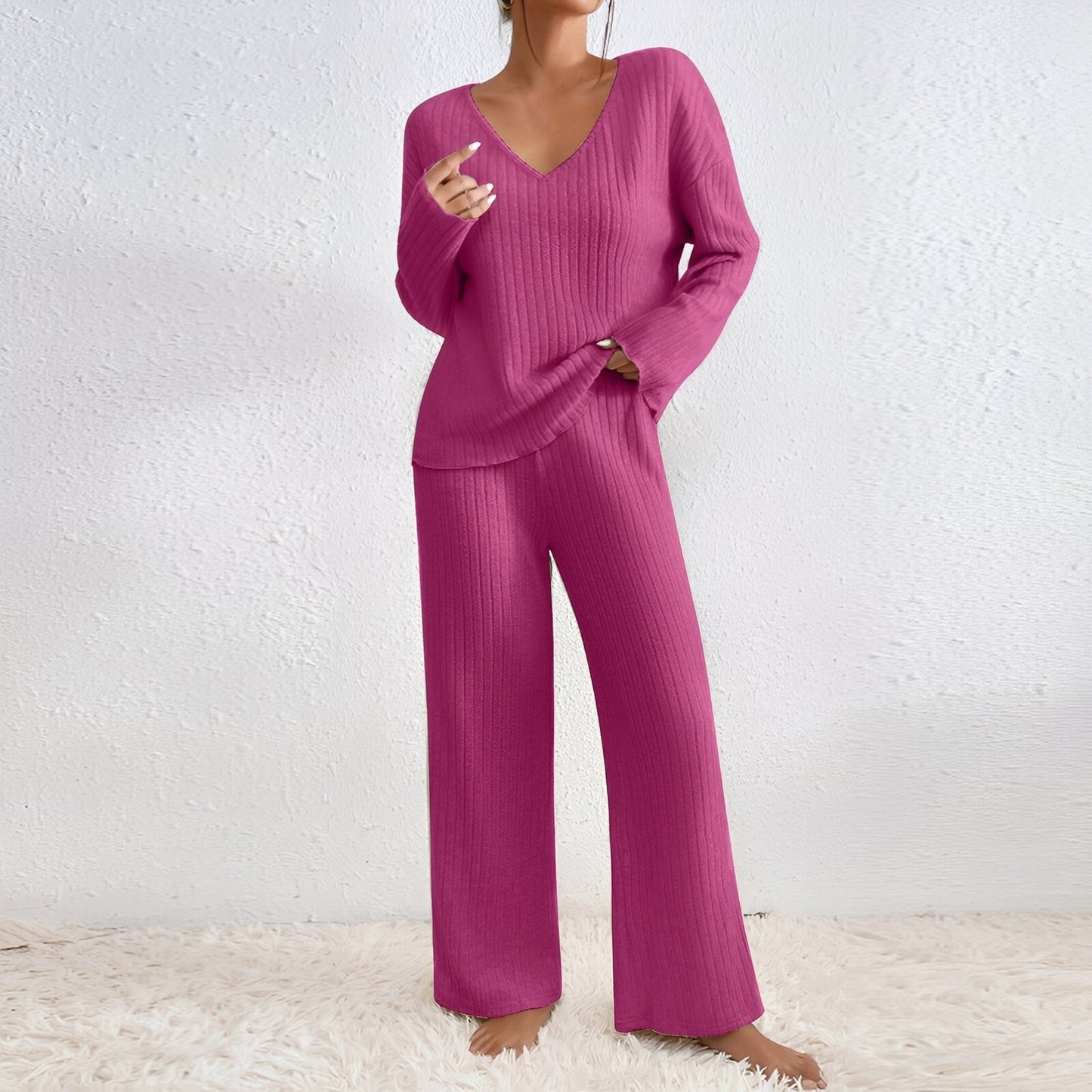 Michele - Bequemes gestricktes Damen-Lounge-Set