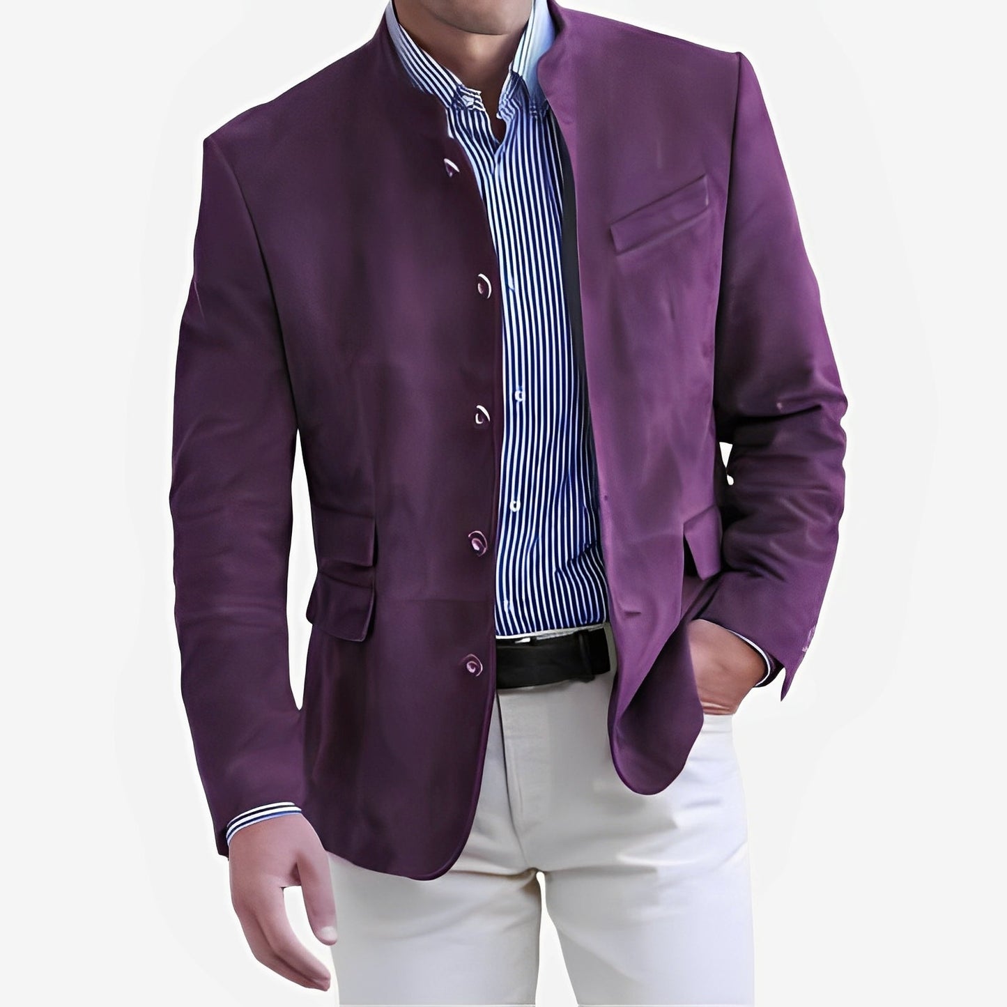 Geoffrey - Bequeme Button-Down-Jacke für Männer