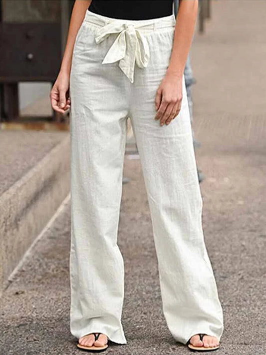 Rosanne - Light Linen Trousers