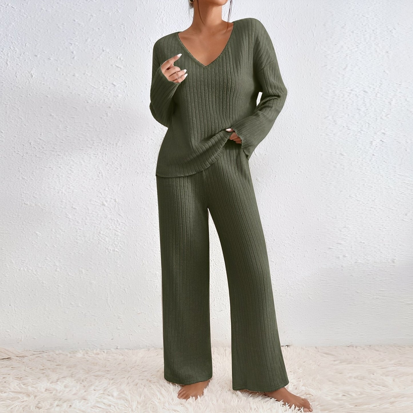 Michele - Bequemes gestricktes Damen-Lounge-Set