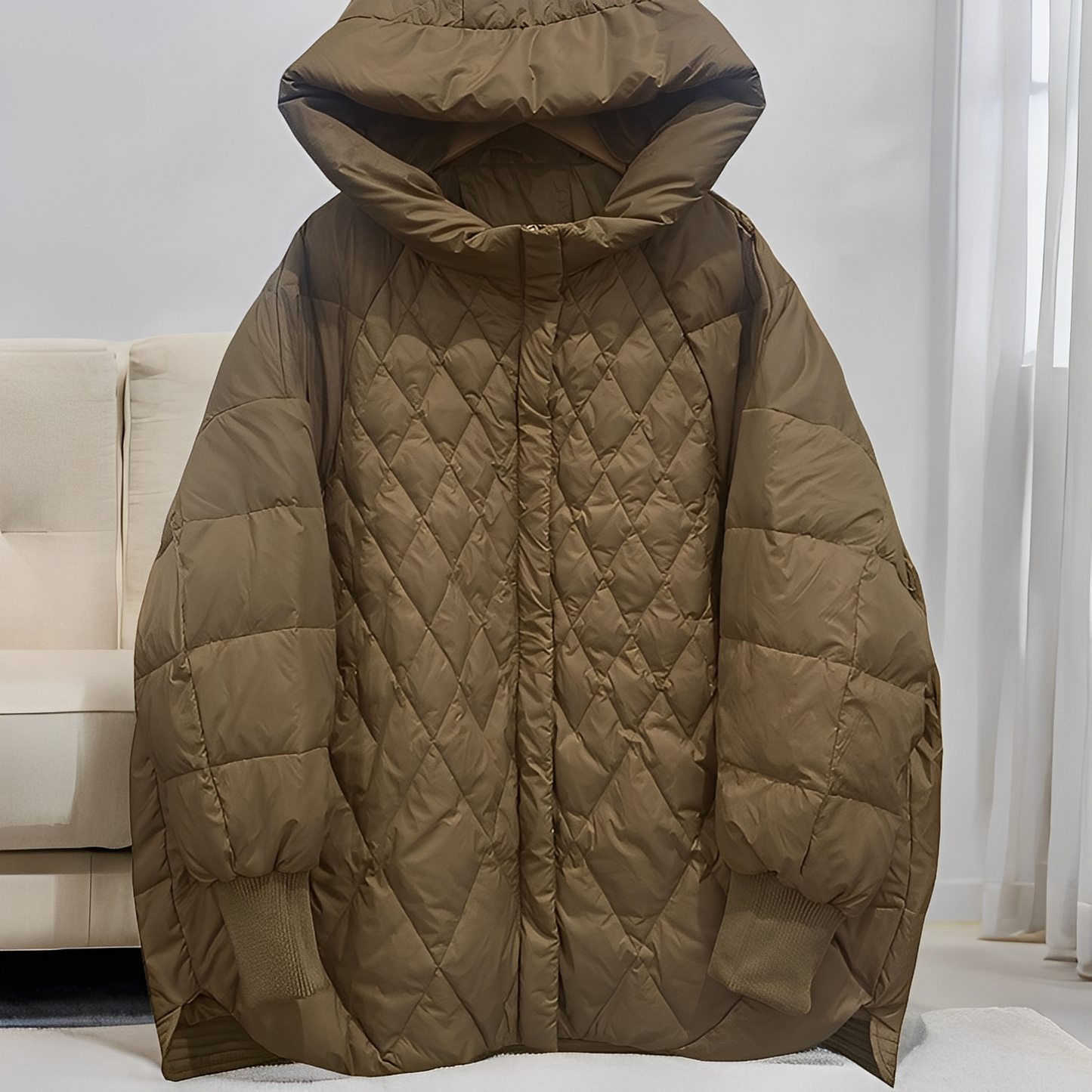 Abigail - Warme Frauen-Winterjacke mit Daunen und Reißverschluss