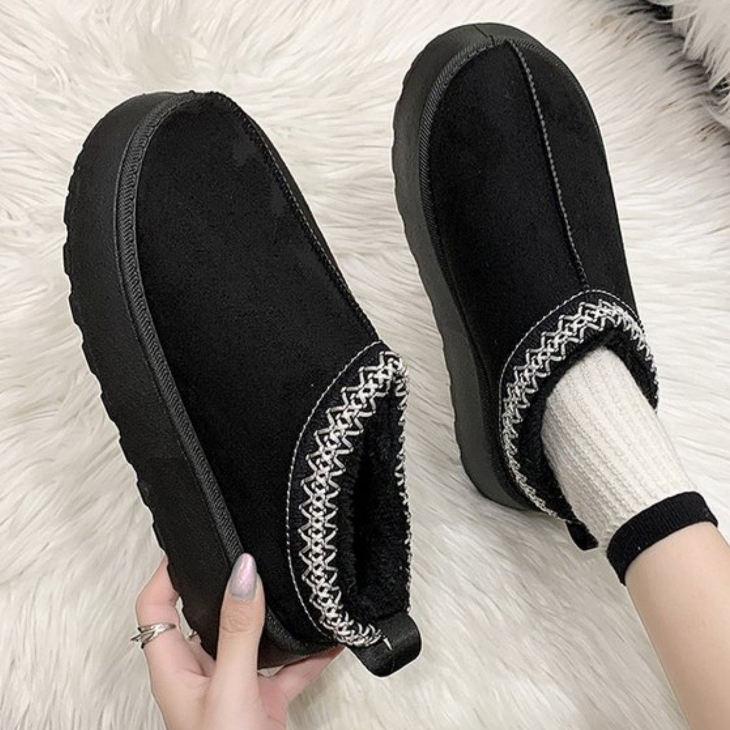 Audrey – Winterstiefel Mode Stil Plateau