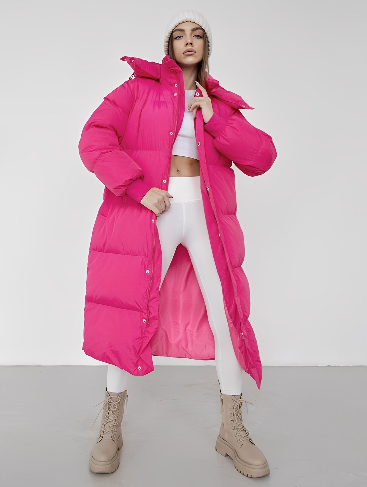 Eloise - Moderner, locker geschnittener Damenkapuzenmantel