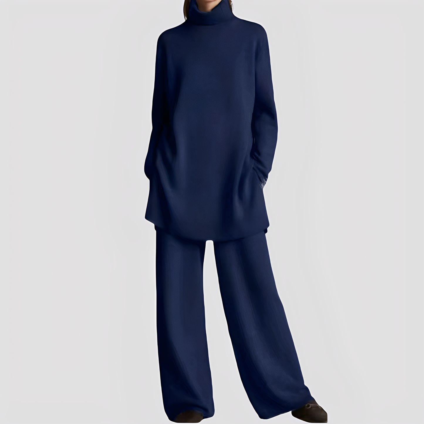Jessica - Stilvolles Lounge-Set mit Rollkragen für Damen