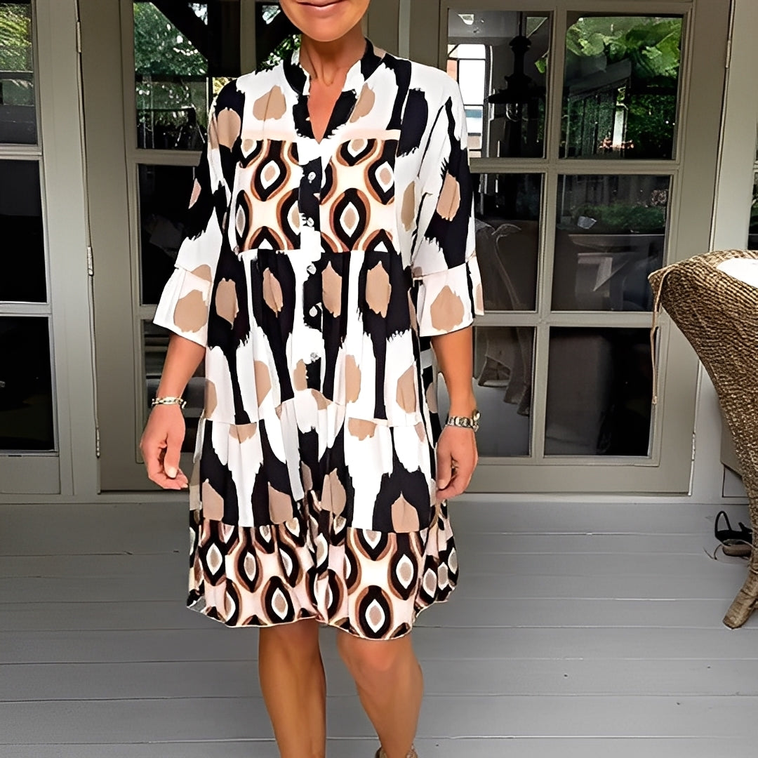 Floriane - Damenkleid mit lässigem Print