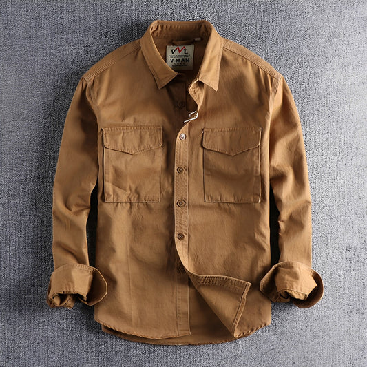 Aamiro - Lässiges Herren-Langarmhemd