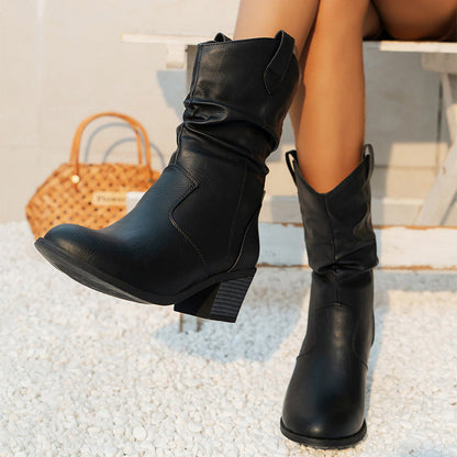 Mirabel - Klassische Damen-Cowboystiefel aus Leder