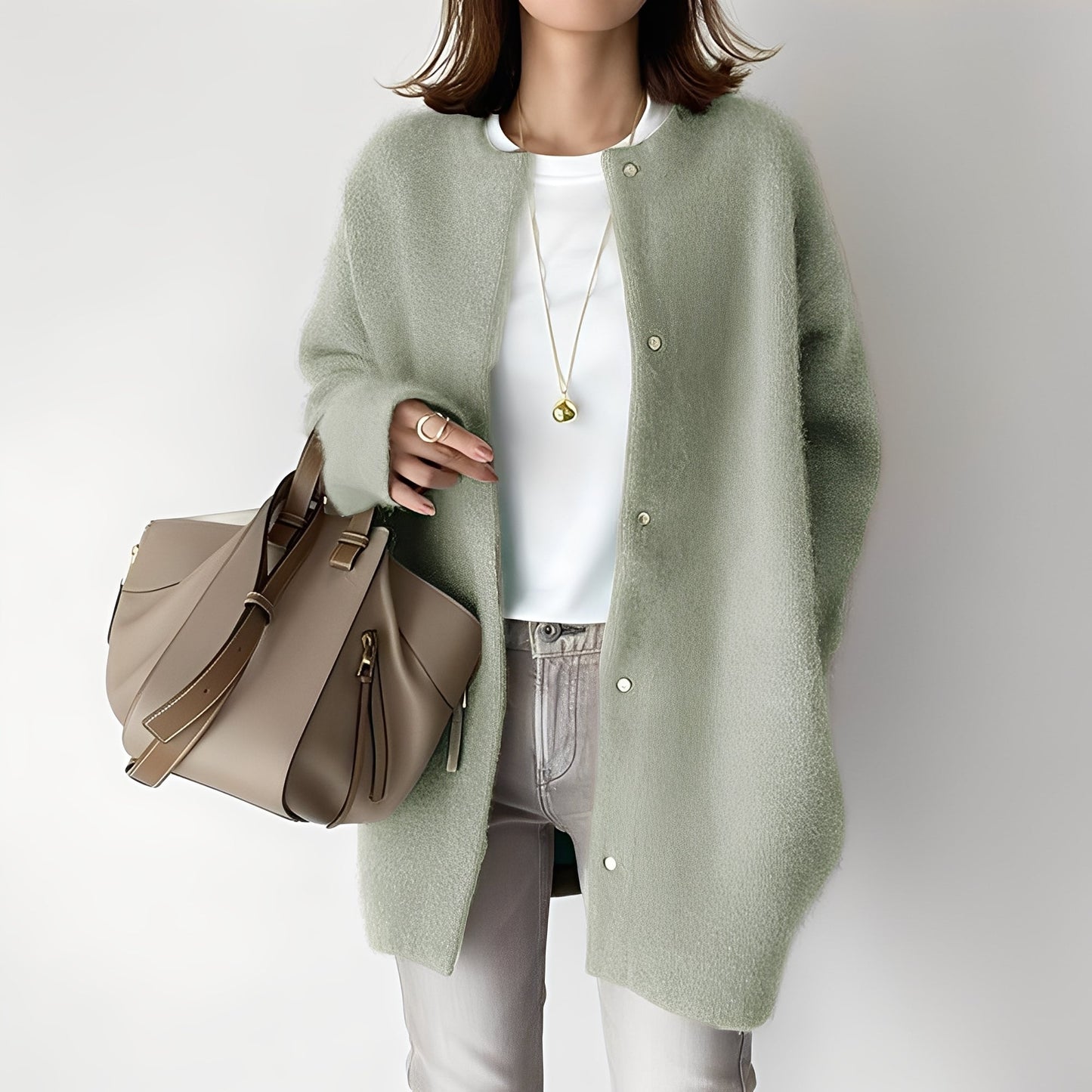 Savanah - Damen-Cardigan aus besonders weichem Stoff mit lässiger Passform