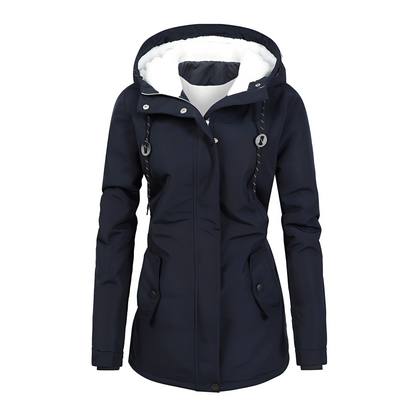 Hilary - Elegante Damen-Winterjacke mit Kapuze
