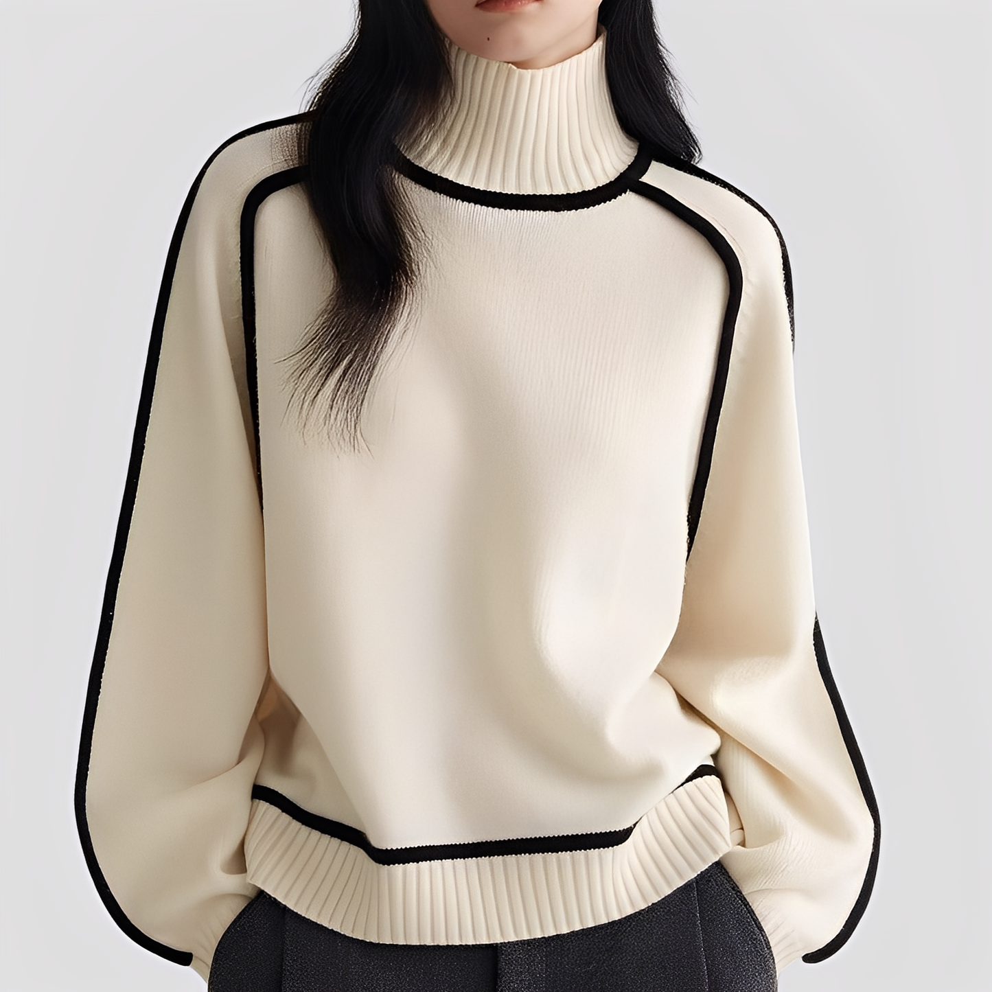 Azalea - Eleganter, lässiger Damen-Rollkragenpullover
