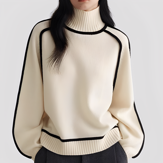 Azalea - Eleganter, lässiger Damen-Rollkragenpullover