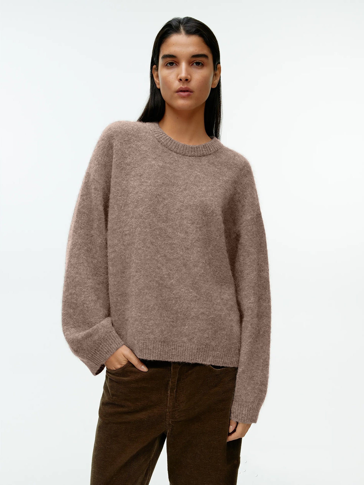 Caelie - Bequemer, dicker Damen-Kaschmirpullover