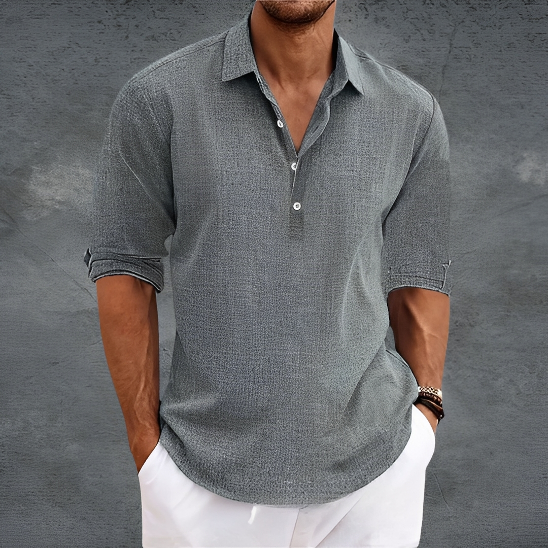 Nathanaël - Klassisches Herren-Langarmhemd