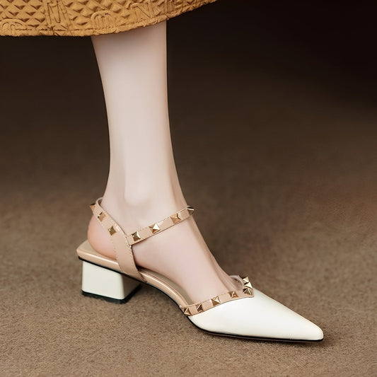Paula - Stilvolle Pumps mit eleganten Nieten für Damen