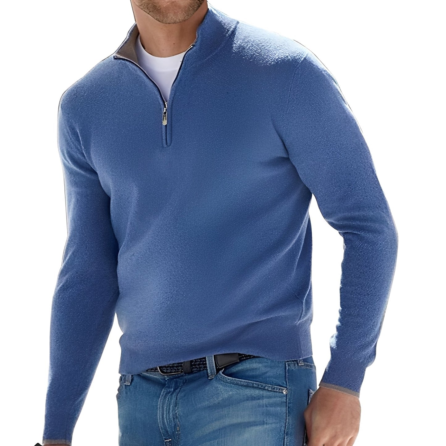 Eliott – Men's sweater with zipper and contemporary design