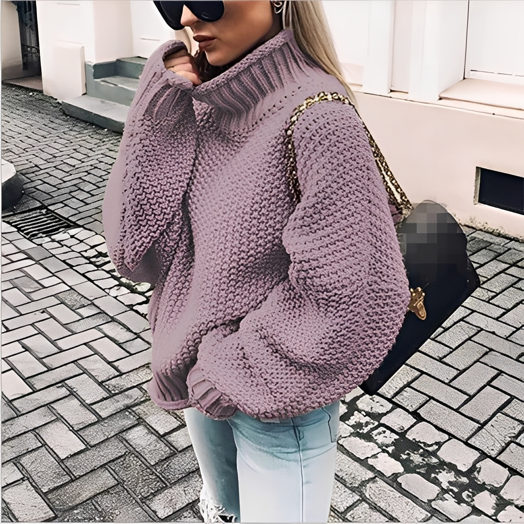 Maëlie - Komfortabler Damen-Rollkragenpullover