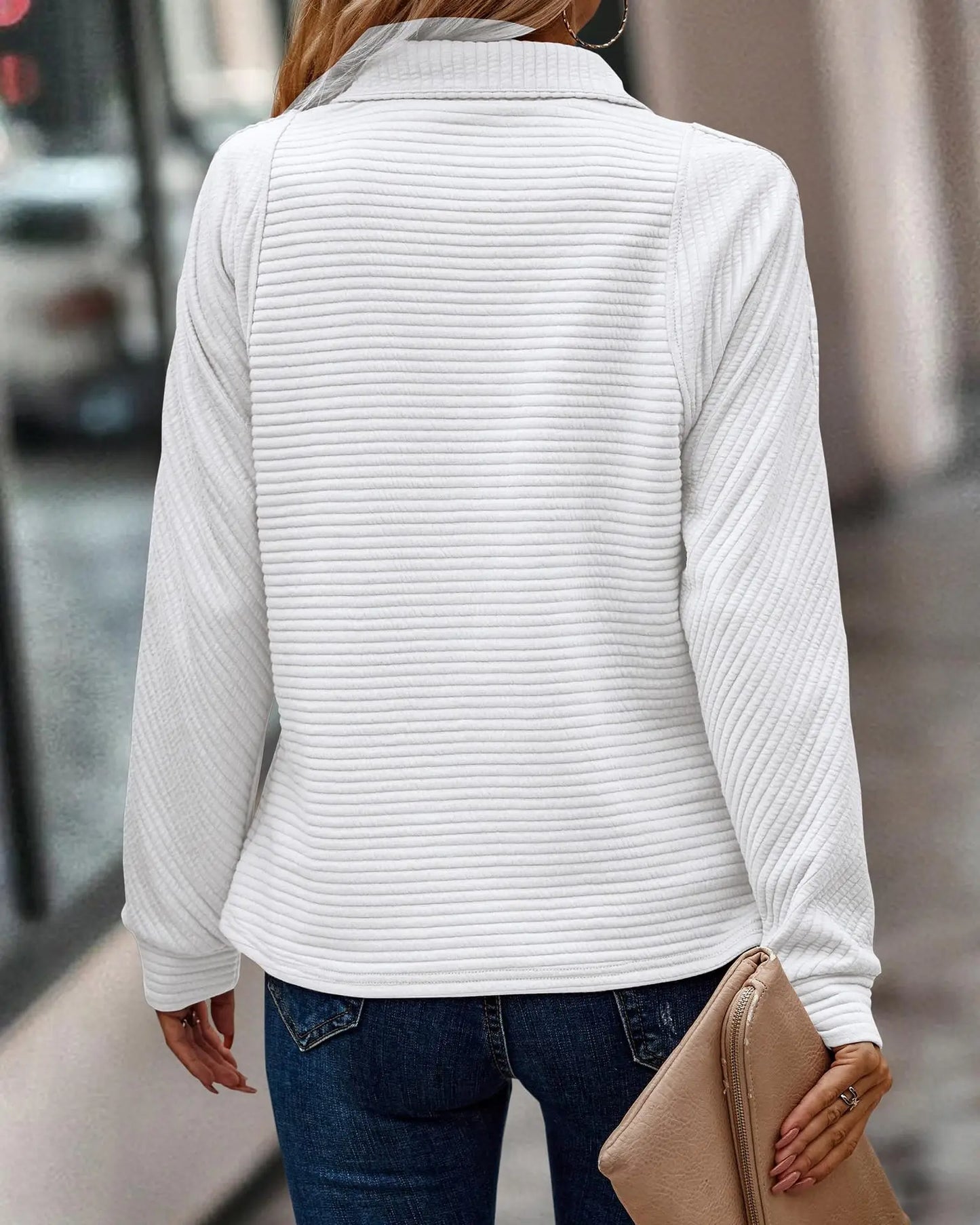 Vina – Schicker Pulli mit halbem Reißverschluss